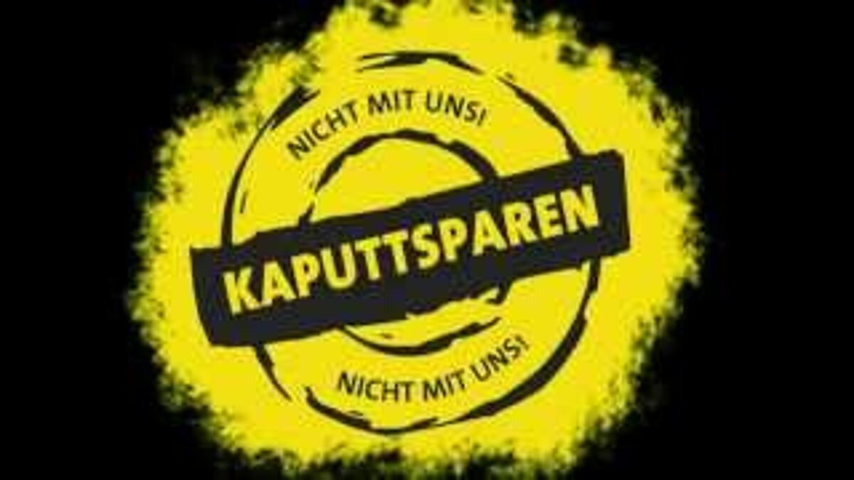 Kundgebung gegen Sparmaßnahmen